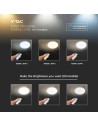 V-TAC 30W 60W30W LED Дизайнерски Плафон Дистанционно Димиращ Шайба Ф400 - 2114911 - 8