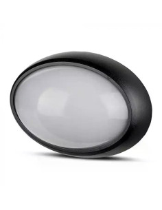 V-TAC 12W LED Овално Тяло Външен Монтаж Черно Тяло IP54 3000а Светлина - 1350 - Цена | LEDs4economy