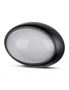 V-TAC 12W LED Овално Тяло Външен Монтаж Черно Тяло IP54 3000а Светлина - 1350