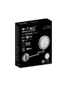 V-TAC 3 LED Огледало за Стена 4 x AA Батерии Тяло Никел - 6628 - 2
