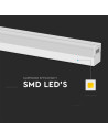 V-TAC 40W LED Линейно Тяло Бяло Тяло 6500K - 23001 - 6