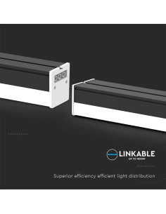 V-TAC 40W LED Линейно Тяло Черно Тяло 6500K - 10137 - Цена | LEDs4economy 2