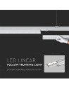 V-TAC 50W LED Линеен Осветител Подчинен Неутрално Бяла Светлина 90° - 1363 - 8
