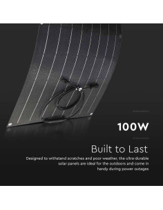 V-TAC 100W Портативен Гъвкав Соларен Панел - Цена | LEDs4economy 2