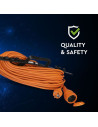 V-TAC 30М Удължител 16А Оранжев EU Стандарт IP44 - 8815 - 4