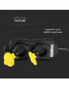 V-TAC 4 Гнезда Разклонител 3х1.5-1.4м. IP44 Черно+Жълто - 9
