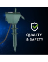 V-TAC 4 Гнезда Градински Разклонител Колче 3х1.5-3м. IP44 Зелен - 8810 - 7