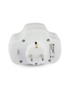 V-TAC 3 Щепсел Разклонител 2X10A + 1X16A 250V + Ключ - 8806 - 4
