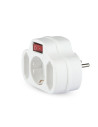 V-TAC 3 Щепсел Разклонител 2X10A + 1X16A 250V + Ключ - 8806 - 6