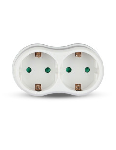 V-TAC 2 Щепсел Разклонител 2X16A 250V - Цена | LEDs4economy