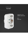 V-TAC 3 Щепсел Разклонител 2X10A + 1X16A 250V - 8804 - 5