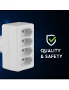 V-TAC 4 Щепсел Разклонител Мини 10А 250V - 8803 - 5