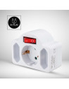 V-TAC 3 Щепсел Разклонител С Ключ 10/16А 250V Бял - 8788 - 4