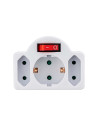 V-TAC 3 Щепсел Разклонител С Ключ 10/16А 250V Бял - 8788 - 5