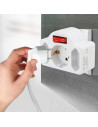 V-TAC 3 Щепсел Разклонител С Ключ 10/16А 250V Бял - 8788 - 9