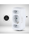 V-TAC 2 Щепсел Разклонител 2Х Мини 1Х 10/16А 250V Бял - 8784 - 3