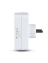 V-TAC 2 Щепсел Разклонител 2Х Мини 1Х 10/16А 250V Бял - 8784 - 6