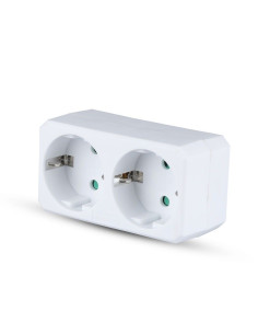 V-TAC 2 Щепсел Разклонител 10/16А 250V Бял - 8783 - Цена | LEDs4economy