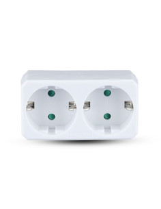 V-TAC 2 Щепсел Разклонител 10/16А 250V Бял - 8783 - Цена | LEDs4economy 2