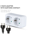 V-TAC 2 Щепсел Разклонител 10/16А 250V Бял - 8783 - 4