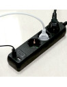 V-TAC 3 Гнезда Разклоните 2USB Кабел 5м Черен - 8777 - 4