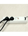V-TAC 3 Гнезда Разклоните 2USB Кабел 5м Бял - 8775 - 3