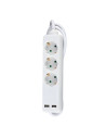 V-TAC 3 Гнезда Разклоните 2USB Кабел 1.5м Бял - 8774 - 10