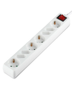 V-TAC 8 Гнезда Комбиниран Разклонител с Ключ Кабел 1.5м Бял - Цена | LEDs4economy