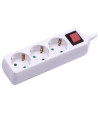 V-TAC 3 Гнезда Разклонител с Ключ Кабел 5м Бял - 8763 - 7