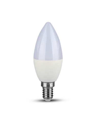 V-TAC LED Крушка - SAMSUNG Чип 5.5W E14 C37 Кендъл Димираща 6400K