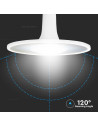 LED Крушка - SAMSUNG ЧИП 11W Акрилна UFO Пластик 6400К - 3