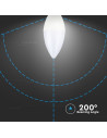LED КРушка - SAMSUNG ЧИП 7W E14 Кендъл 3000К - 4