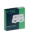 V-TAC GU10 Корпус Четворен Метал PC Бял - 23003 - 3