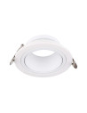 V-TAC GU10 Корпус Метал PC Бял Кръг - 10296
