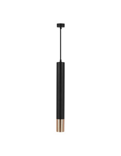 V-TAC 1xGU10 Корпус Пендел Черен + Златно D:60x500 - 6689 - Цена | LEDs4economy