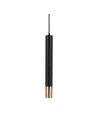 V-TAC 1xGU10 Корпус Пендел Черен + Златно D:60x500 - 6689 - 7
