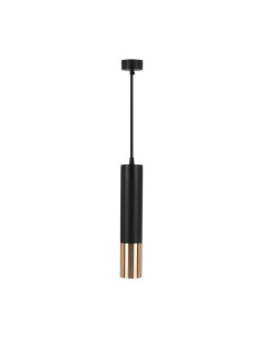 V-TAC 1xGU10 Корпус Пендел Черен + Златно D:60x300 - 6688 - Цена | LEDs4economy