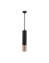 V-TAC 1xGU10 Корпус Пендел Черен + Златно D:60x300 - 6688