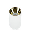 V-TAC GU10 Корпус Кръг Бяло + Зларо - 8591 - 6