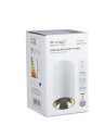 V-TAC GU10 Корпус Кръг Бяло + Зларо - 8591 - 7
