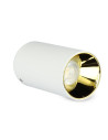 V-TAC GU10 Корпус Кръг Бяло + Зларо - 8591 - 9