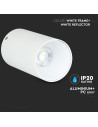 V-TAC GU10 Корпус Кръг Бяло + Бяло - 8588 - 10