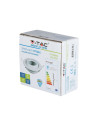 V-TAC GU10 Корпус Луна Кръг Променлив Ъгъл Бяла - 7