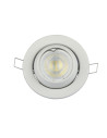 V-TAC GU10 Корпус Луна Кръг Променлив Ъгъл Бяла - 8