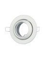 V-TAC GU10 Корпус Луна Кръг Променлив Ъгъл Бяла - 9