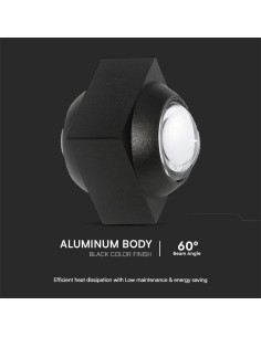 V-TAC 2W LED COB Луна 3000K Черно Тяло - 23028 - Цена | LEDs4economy 2