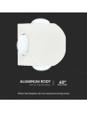 V-TAC 4W LED COB Луна 3000K Бяло Тяло - 10589 - 3