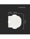 V-TAC 4W LED COB Луна 3000K Бяло Тяло - 10589 - 4