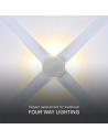 V-TAC 4W LED COB Луна 3000K Бяло Тяло - 10589 - 7