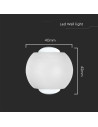 V-TAC 2W LED COB Луна 4000K Бяло Тяло - 10587 - 5
